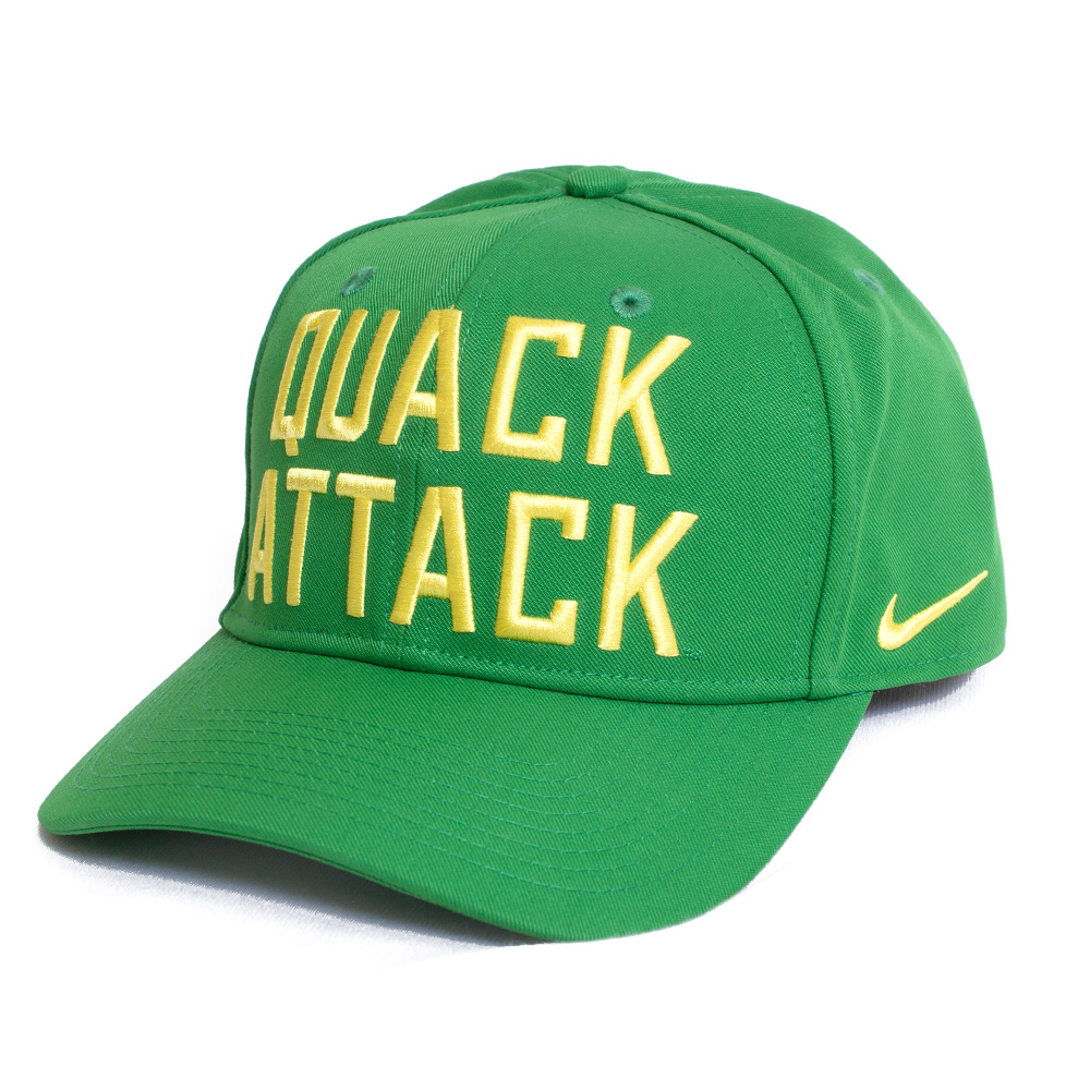 Ducks Spirit, Nike, Green, Curved Bill, Polyester, Accessories, Unisex, Rise, Structured, Adjustable, Hat, Quack Attack, 799515